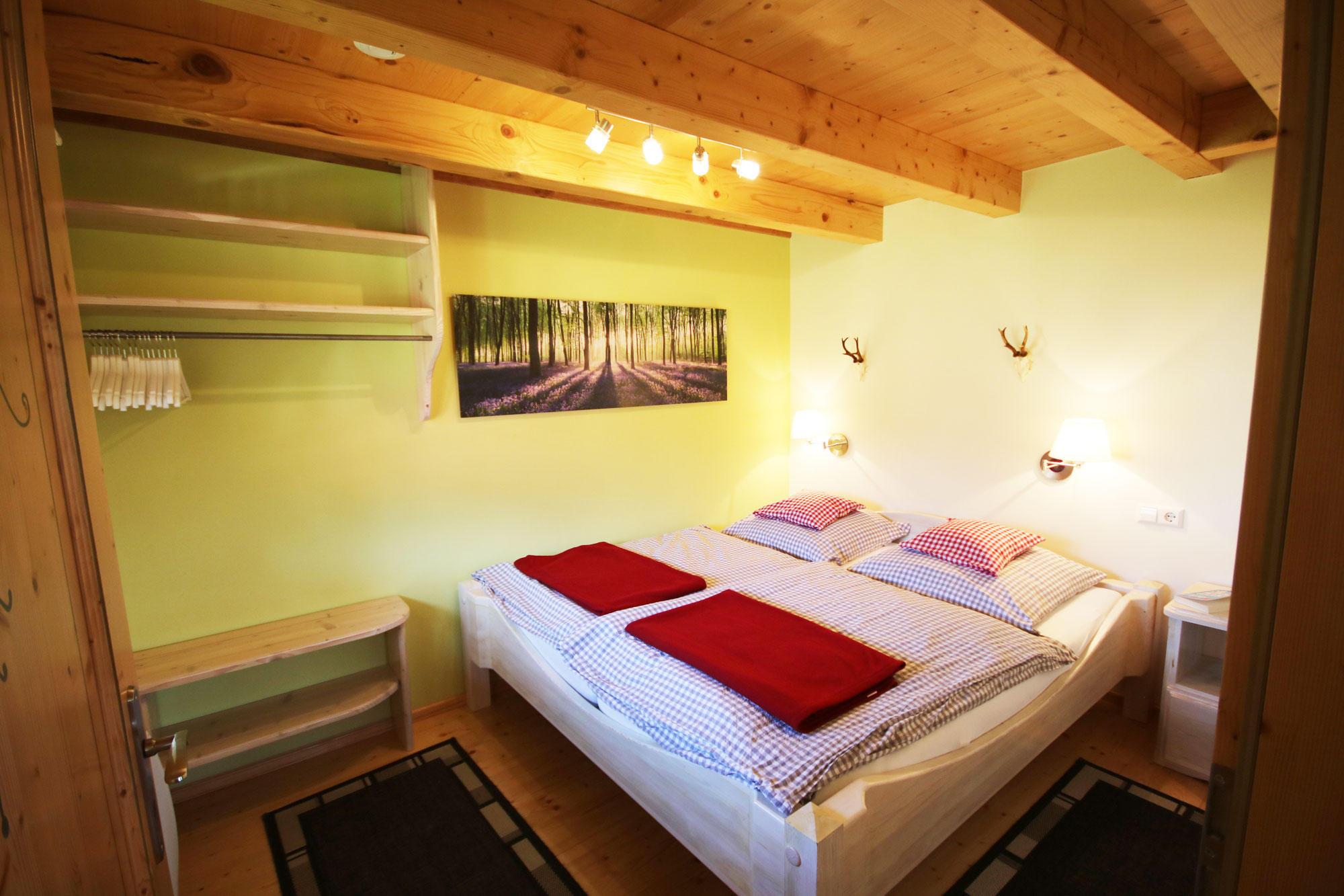 Schlafzimmer unserer Schwarzwald-Lodge - eine Oase der Entspannung